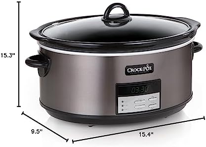Crock-Pot 8 Quart Programmable Slow Cooker with Auto Warm - H5D | Edition Maple Hollow - 48WP