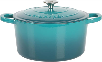 Crock-Pot 3 Quart Enameled Cast Iron Dutch Oven – Aqua - X86 | Edition Forest Market - DZ5Z