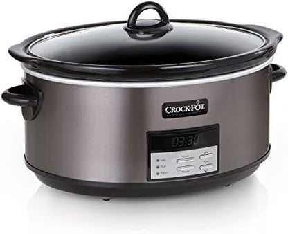 Crock-Pot 8 Quart Programmable Slow Cooker with Auto Warm - H5D | Edition Maple Hollow - 48WP