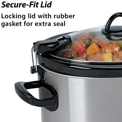 Crock-Pot Cook & Carry 6 Quart Portable Slow Cooker - MR7 | Select Winter Ridge - BB1U