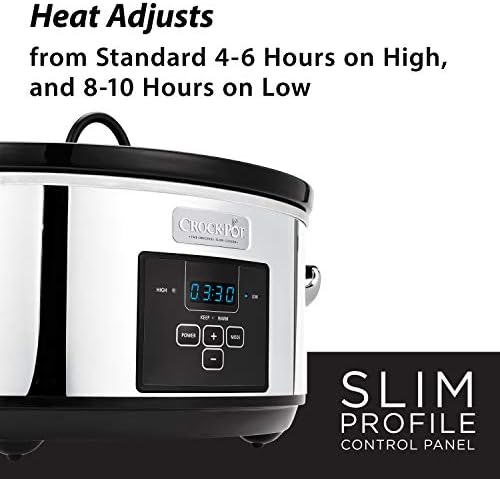 Crock-Pot 7 Quart Programmable Slow Cooker – Polished Platinum - BCU | Signature Clover Prairie - SBD2