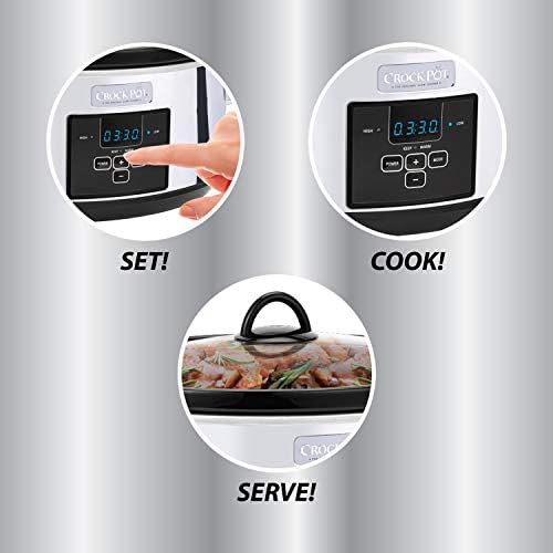 Crock-Pot 7 Quart Programmable Slow Cooker – Polished Platinum - BCU | Signature Clover Prairie - SBD2