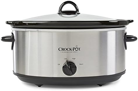 Crock-Pot 7 Quart Oval Manual Slow Cooker – Stainless Steel - D64 | Collection Clover View - 1U6C