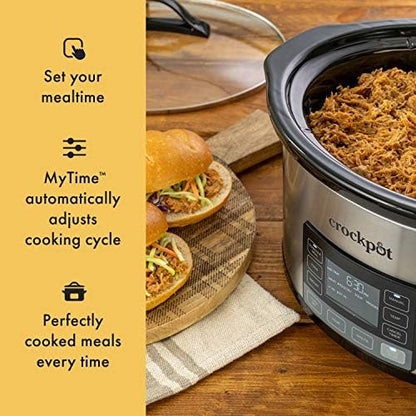 Crock-Pot MyTime 6 Quart Programmable Slow Cooker - L2V | Select Cloud Drift - J597