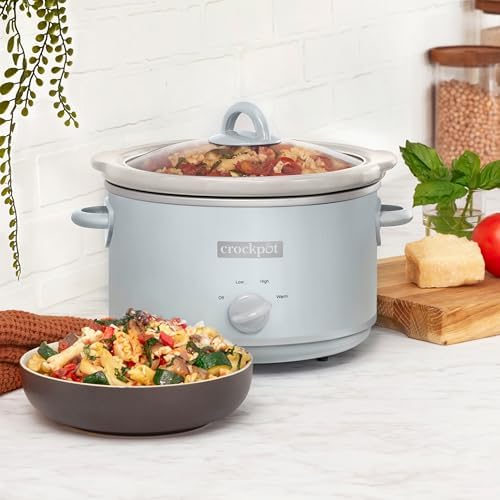 Crock-Pot 4.5 Quart Manual Slow Cooker – Macaroon Blue - 89C | Edition Linen Lane - AVU2