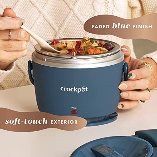 Crock-Pot Electric Lunch Box Food Warmer 20oz – Faded Blue - QBI | Collection Amber Path - KRFY