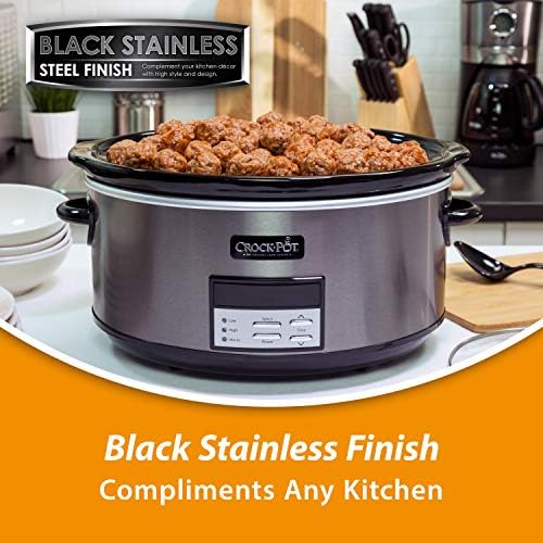 Crock-Pot 8 Quart Programmable Slow Cooker with Auto Warm - H5D | Edition Maple Hollow - 48WP
