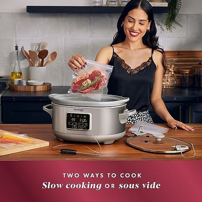 Crock-Pot 7 Quart Programmable Cook & Carry Slow Cooker - 366 | Select Moonlit Harbor - 3U0T