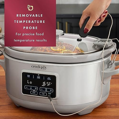 Crock-Pot 7 Quart Programmable Cook & Carry Slow Cooker - 366 | Select Moonlit Harbor - 3U0T