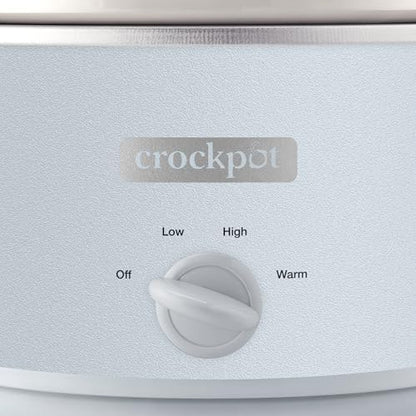 Crock-Pot 4.5 Quart Manual Slow Cooker – Macaroon Blue - 89C | Edition Linen Lane - V2XJ