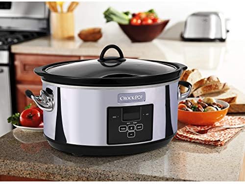 Crock-Pot 7 Quart Programmable Slow Cooker – Polished Platinum - BCU | Signature Clover Prairie - SBD2