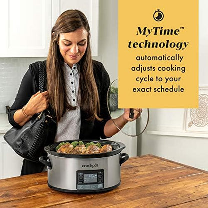 Crock-Pot MyTime 6 Quart Programmable Slow Cooker - L2V | Select Cloud Drift - W9GG