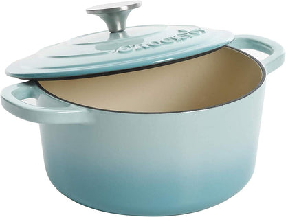 Crock-Pot 3 Quart Enameled Cast Iron Dutch Oven – Aqua - X86 | Edition Forest Market - DZ5Z