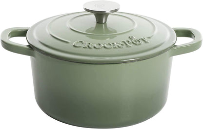 Crock-Pot 3 Quart Enameled Cast Iron Dutch Oven – Aqua - X86 | Edition Forest Market - DZ5Z